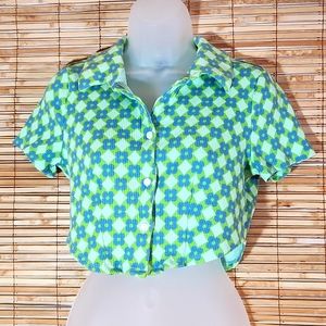 Mod Vibe Floral🌻Crop Tee